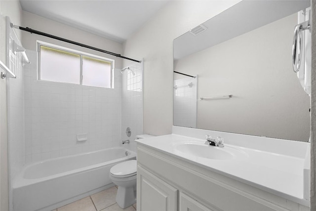 403 Warm Breeze Cv, Austin, TX 78717 - bathroom with vanity, tile patterned flooring, and bathtub / shower combination