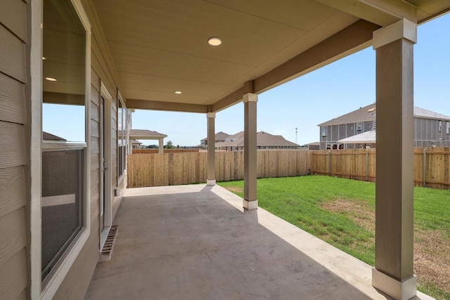 4935 Mozzafiato Ln, Round Rock, TX 78665 - fenced backyard with a patio