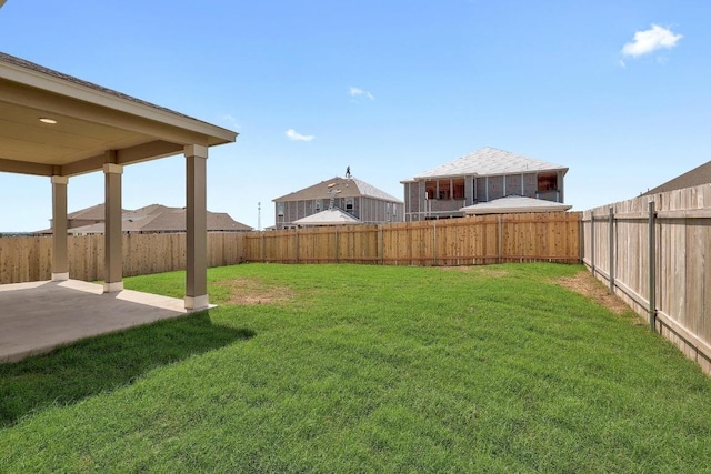 4935 Mozzafiato Ln, Round Rock, TX 78665 - fenced backyard featuring a patio