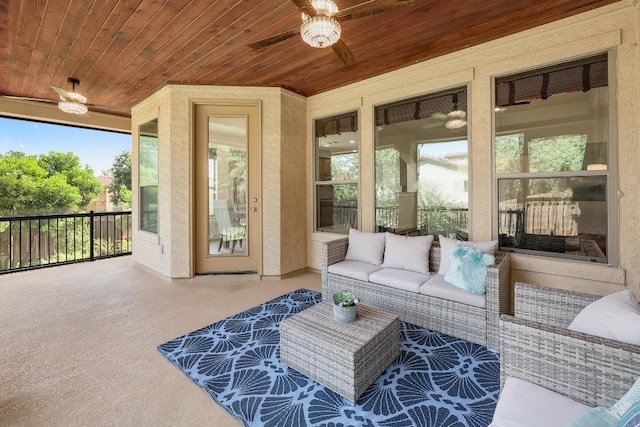102 Rivulet Ln, Austin, TX 78738 - sunroom / solarium with a ceiling fan and an outdoor living space