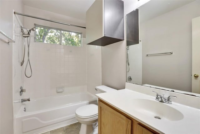 1608 Melibee Trl, Austin, TX 78748 - full bath with vanity, shower / bathtub combination, and tile patterned flooring