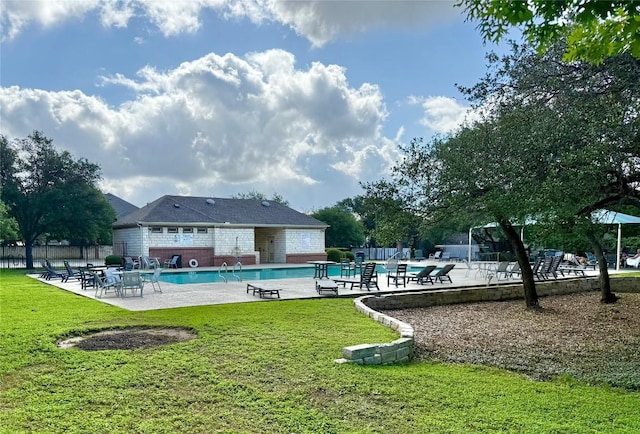 1907 Rutherford Dr, Leander, TX 78641 - community pool with a patio area