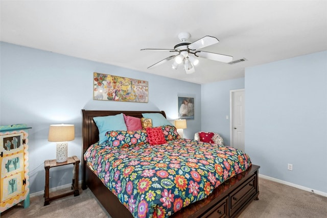 5100 Hadle Cv, Austin, TX 78730 - bedroom featuring light colored carpet and a ceiling fan