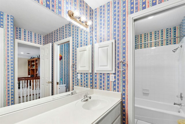 5100 Hadle Cv, Austin, TX 78730 - full bath with vanity and shower / bath combination