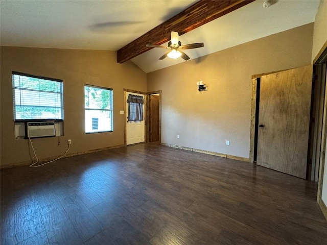 572 Eastern Ave, Bertram, TX 78605 - unfurnished room featuring wood finished floors, a ceiling fan, and cooling unit