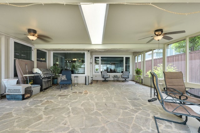 307 N Rainbow Bridge Dr, Cedar Park, TX 78613 - sunroom with a ceiling fan