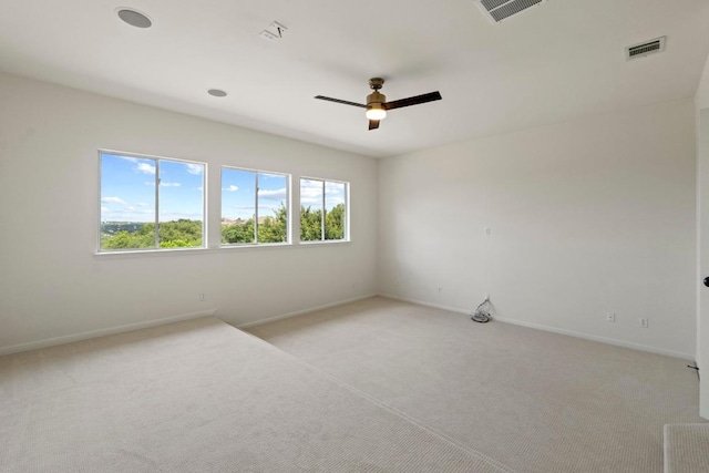 908 Lakewood Hills Ter, Austin, TX 78732 - spare room featuring a ceiling fan and light carpet