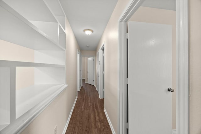 13620 Merseyside Dr, Pflugerville, TX 78660 - corridor with dark wood-style floors and baseboards