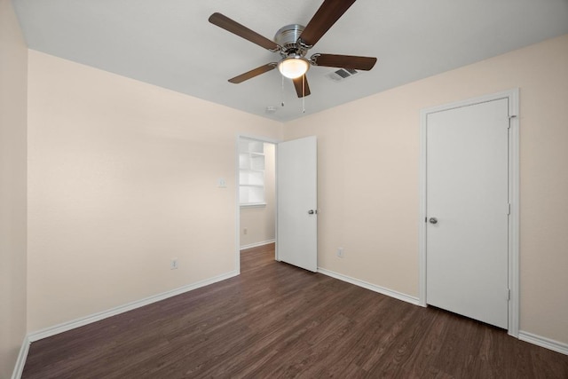 13620 Merseyside Dr, Pflugerville, TX 78660 - unfurnished bedroom featuring wood finished floors and a ceiling fan