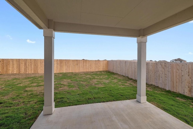 4852 Mozzafiato Ln, Round Rock, TX 78665 - fenced backyard featuring a patio