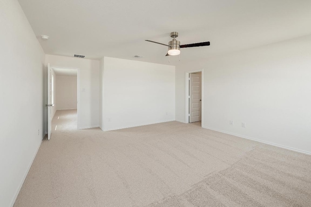 4852 Mozzafiato Ln, Round Rock, TX 78665 - unfurnished room with ceiling fan, light carpet, and a smoke detector