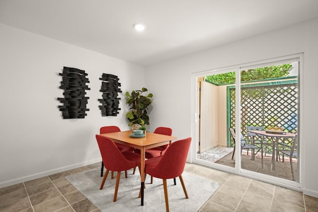 6718 Silvermine Dr Unit 802, Austin, TX 78736 - dining space with tile patterned floors and recessed lighting