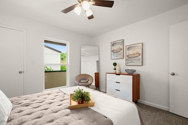 6718 Silvermine Dr Unit 802, Austin, TX 78736 - bedroom with carpet and ceiling fan