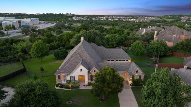 128 Big Sky Cv, Austin, TX 78737 - aerial view at dusk