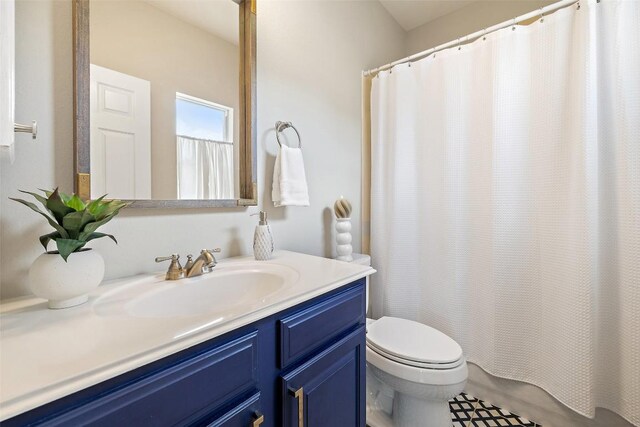 128 Big Sky Cv, Austin, TX 78737 - bathroom featuring vanity and curtained shower