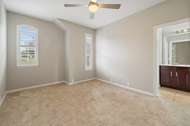 128 Big Sky Cv, Austin, TX 78737 - spare room with light carpet and ceiling fan