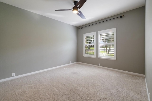 128 Big Sky Cv, Austin, TX 78737 - unfurnished room with light colored carpet and ceiling fan