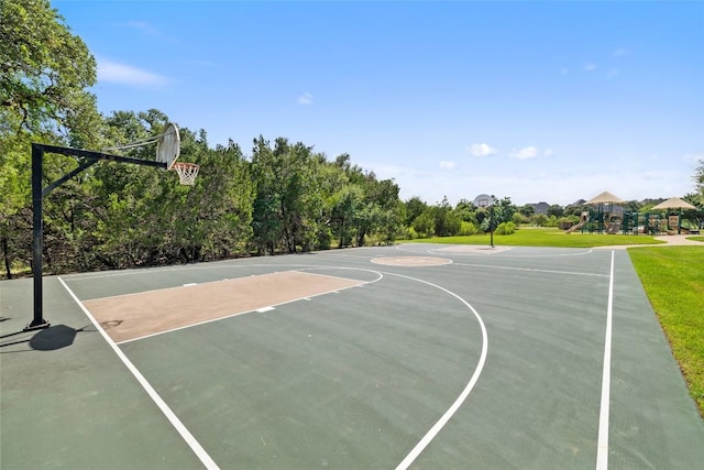128 Big Sky Cv, Austin, TX 78737 - view of basketball court featuring community basketball court