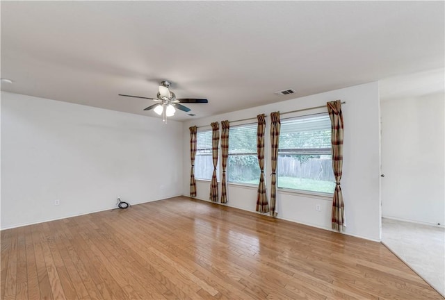 2306 Wilma Rudolph Rd, Austin, TX 78748 - empty room featuring ceiling fan and light wood-style floors