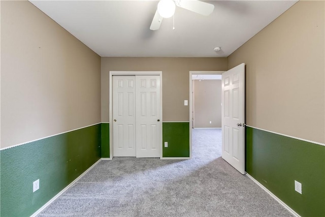 2306 Wilma Rudolph Rd, Austin, TX 78748 - unfurnished bedroom featuring carpet floors, a closet, and a ceiling fan