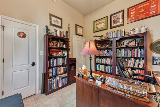157 Old Firetower Rd, Bastrop, TX 78602 - home office featuring tile patterned flooring