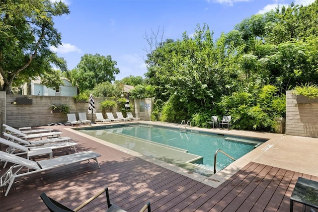 3100 Menchaca Rd Unit 24, Austin, TX 78704 - community pool featuring a wooden deck