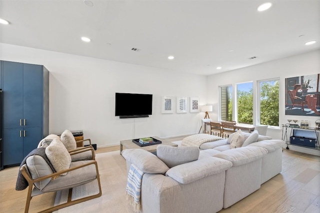 3100 Menchaca Rd Unit 24, Austin, TX 78704 - living area with recessed lighting and light wood finished floors