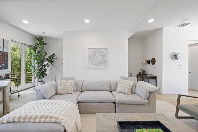 3100 Menchaca Rd Unit 24, Austin, TX 78704 - living room with recessed lighting and light wood-type flooring