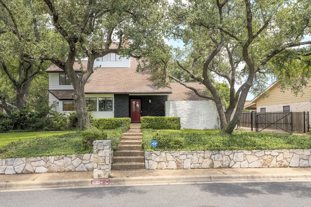 6904 Rusty Fig Dr, Austin, TX 78750 - view of front of property with a gate