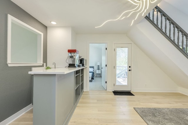 6904 Rusty Fig Dr, Austin, TX 78750 - additional living space with light wood-type flooring and recessed lighting
