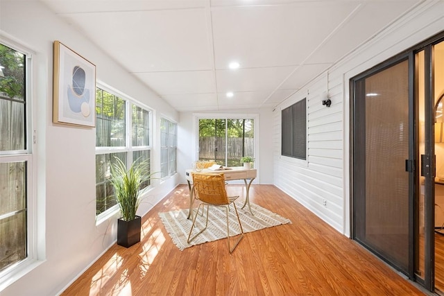 12307 Marogot Run, Austin, TX 78758 - sunroom with wood finished floors, healthy amount of natural light, and recessed lighting