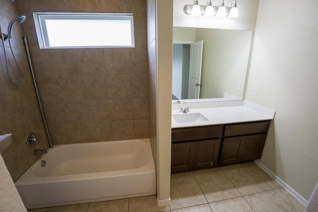 5865 Urbano Bnd, Round Rock, TX 78665 - full bathroom featuring tile patterned flooring,  shower combination, and vanity