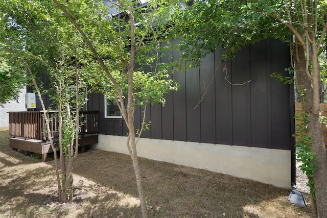 5304 Samuel Huston Ave Unit B, Austin, TX 78721 - back of property featuring a wooden deck and board and batten siding