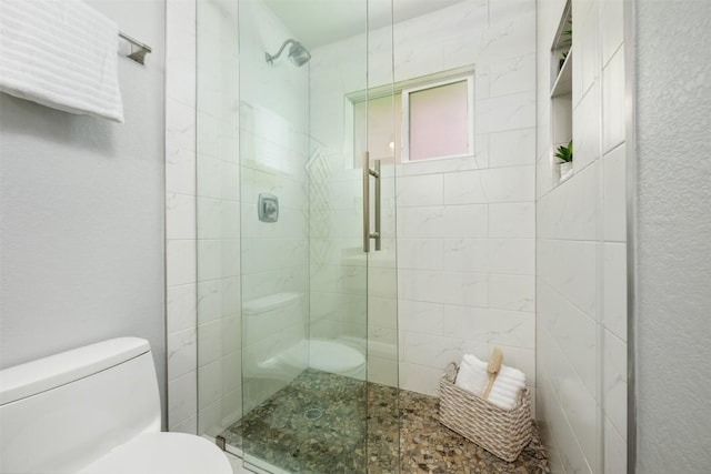 3207 Harpers Ferry Ln, Austin, TX 78745 - bathroom with toilet and a stall shower