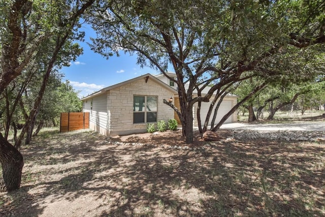 21510 Paine Ave, Lago Vista, TX 78645 - view of front of property featuring a garage and driveway
