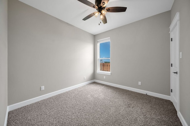 122 Buffalo Ridge Rd, Giddings, TX 78942 - carpeted empty room featuring baseboards and a ceiling fan
