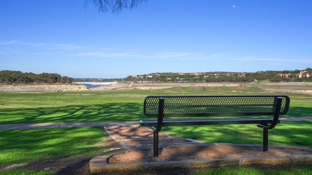 605 Flamingo Blvd, Lakeway, TX 78734 - view of community featuring a lawn and a water view