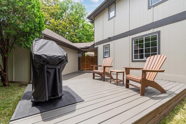 2207 Shoalmont Dr, Austin, TX 78756 - view of wooden terrace