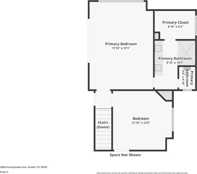 2004 Pennsylvania Ave Unit A, Austin, TX 78702 - view of floor plan / room layout
