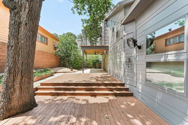 2004 Pennsylvania Ave Unit A, Austin, TX 78702 - view of wooden terrace