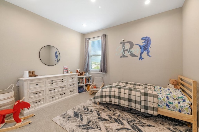 1332 Brescia Walk, Leander, TX 78641 - carpeted bedroom with recessed lighting