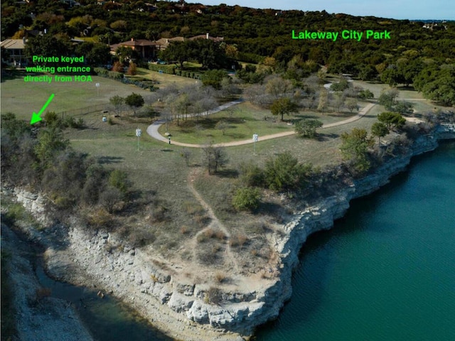 604 Cutty Trl, Lakeway, TX 78734 - drone / aerial view of a large body of water