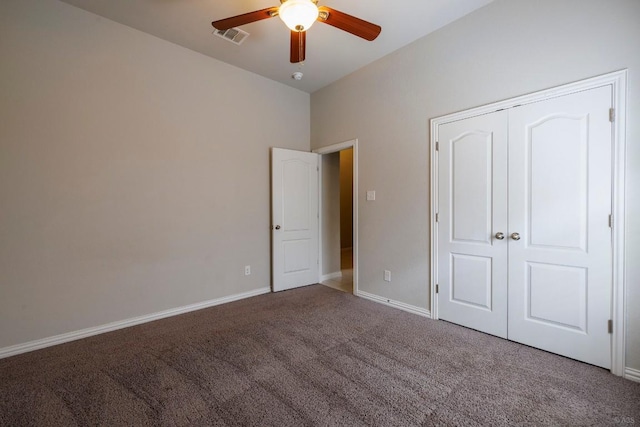 21016 Abigail Way, Pflugerville, TX 78660 - unfurnished bedroom featuring carpet flooring, ceiling fan, and a closet