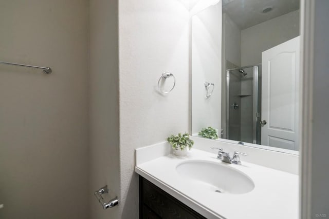 21016 Abigail Way, Pflugerville, TX 78660 - full bathroom featuring vanity and a shower with shower door