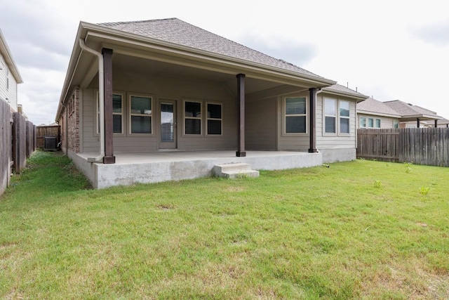 21016 Abigail Way, Pflugerville, TX 78660 - back of house with a patio, a fenced backyard, and a shingled roof