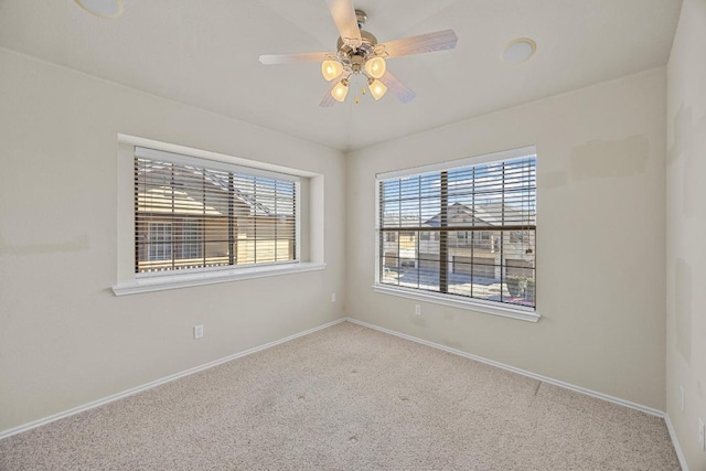 1310 Parmer Ln W Unit 3201, Austin, TX 78727 - carpeted spare room featuring baseboards and a ceiling fan