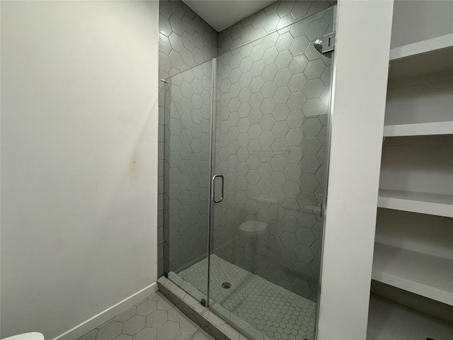 800 Embassy Dr Unit 137, Austin, TX 78702 - full bathroom with a shower stall and tile patterned floors