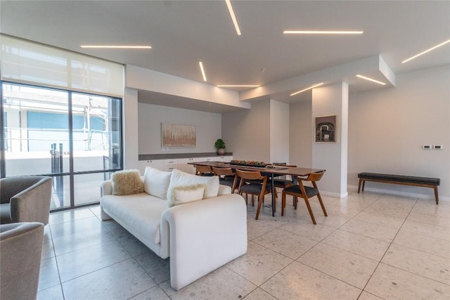 800 Embassy Dr Unit 137, Austin, TX 78702 - living area with light tile patterned floors