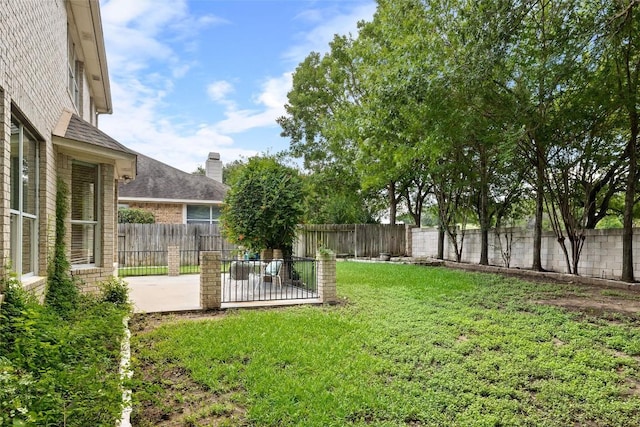 3416 Oxsheer Dr, Austin, TX 78732 - fenced backyard with a patio area