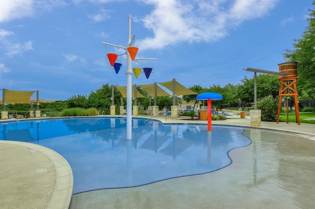 3416 Oxsheer Dr, Austin, TX 78732 - community pool featuring a water play area